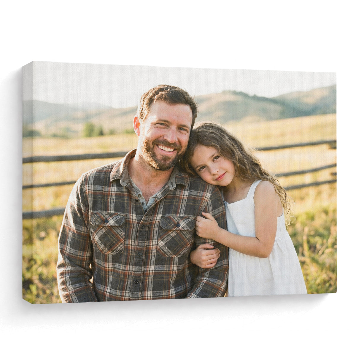 Custom Dad Photo Canvas - Personalized Gallery Wrapped Wall Art from Your Image - Father's Day Gift for Dad, Grandpa