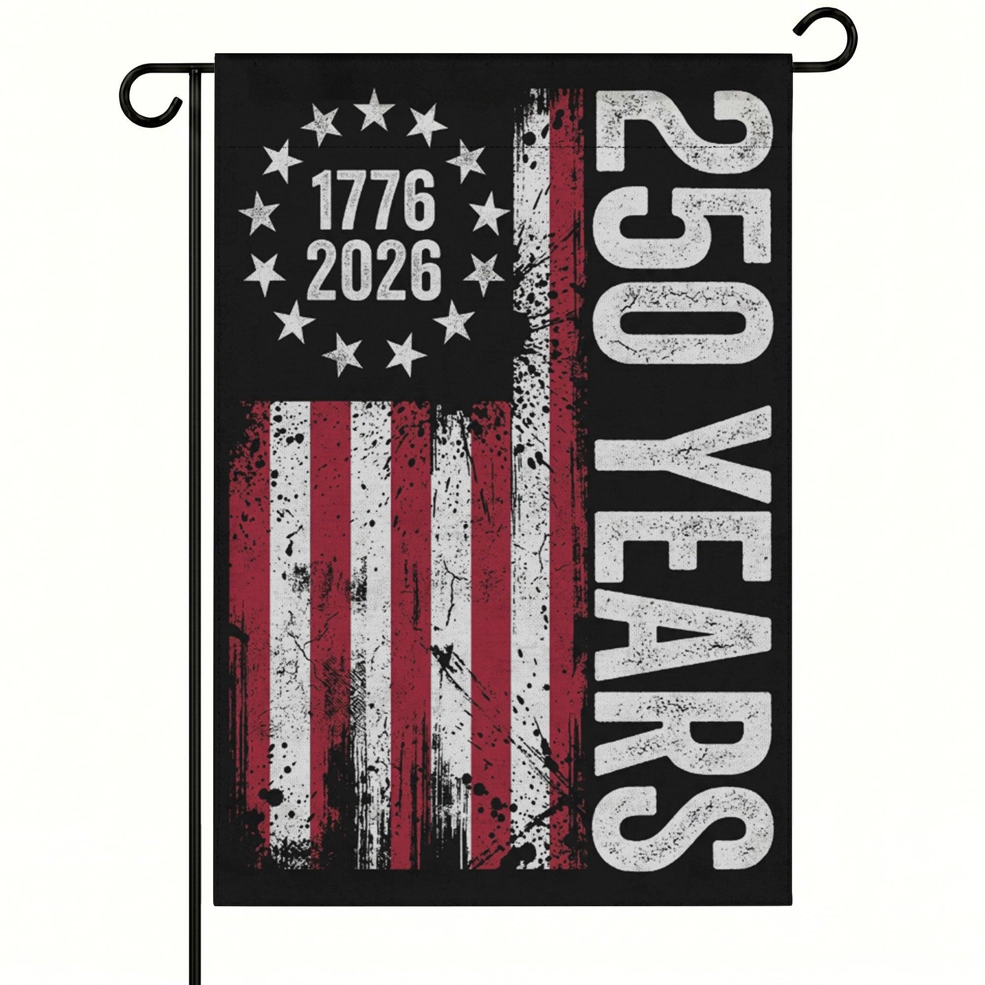 250 Anniversary USA 1776 2026 with Stars Stripes Flag - Patriotic American Flag - Yard Sign for Outdoor Independence Day Decorations