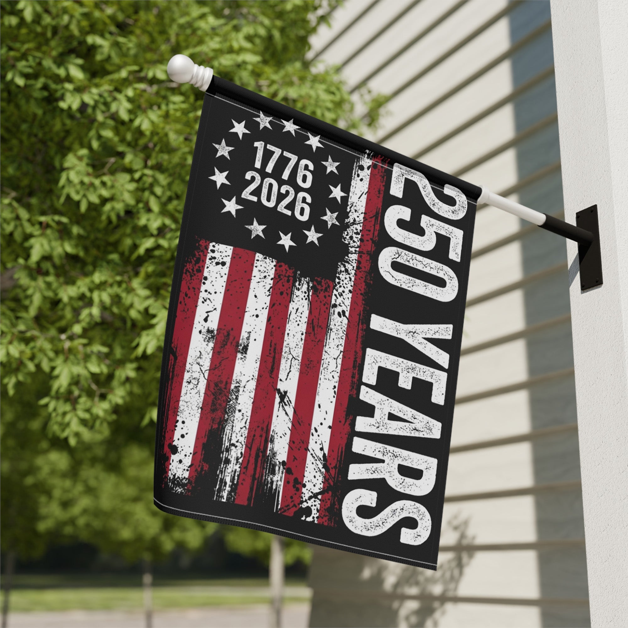 250 Anniversary USA 1776 2026 with Stars Stripes Flag - Patriotic American Flag - Yard Sign for Outdoor Independence Day Decorations