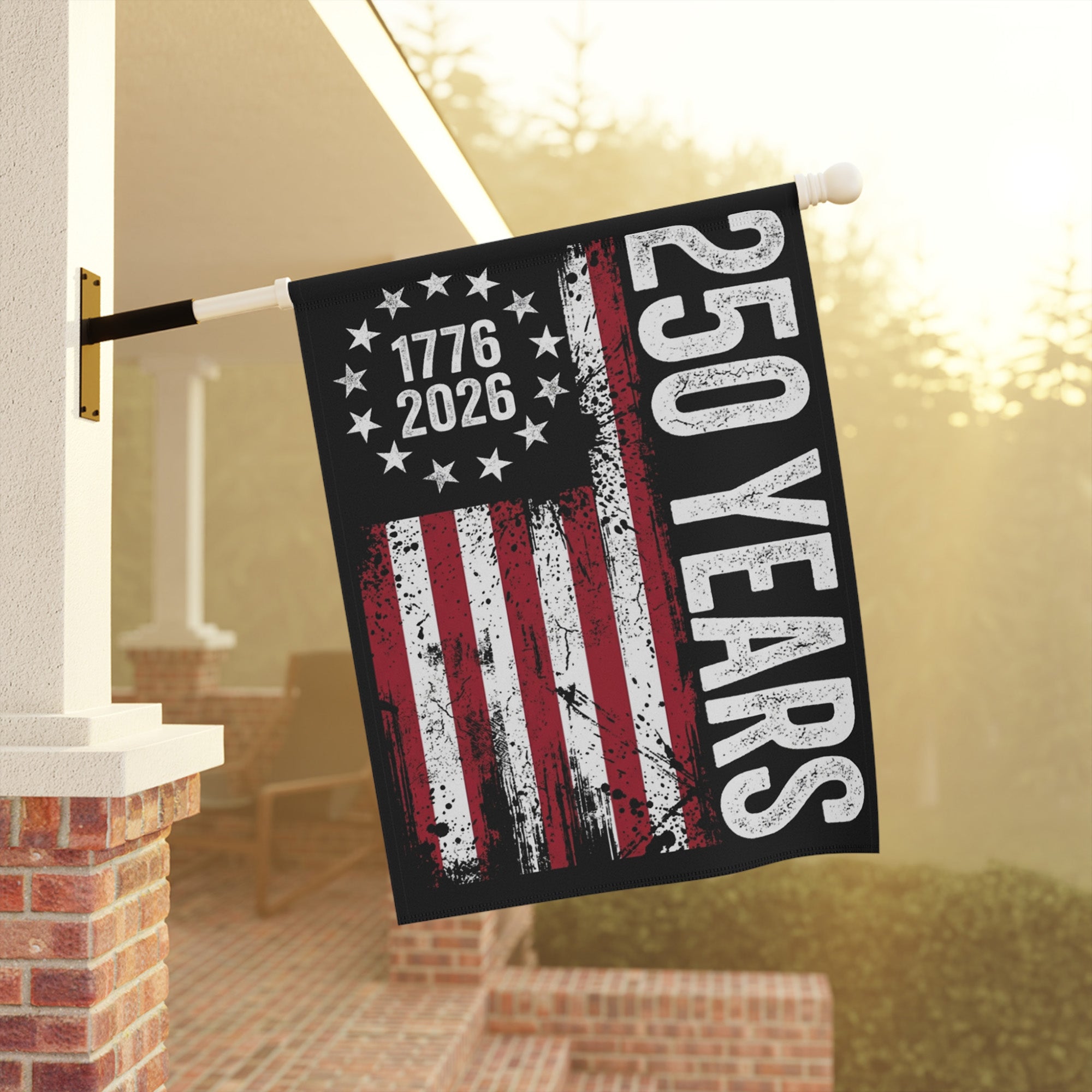 250 Anniversary USA 1776 2026 with Stars Stripes Flag - Patriotic American Flag - Yard Sign for Outdoor Independence Day Decorations