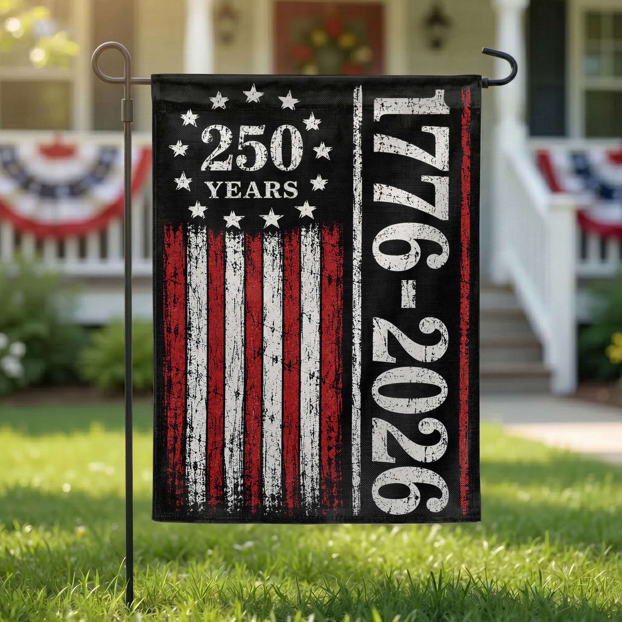 1776-2026 250 Year American Flag - Patriotic Garden Flag - Yard Sign for Outdoor Independence Day Decorations