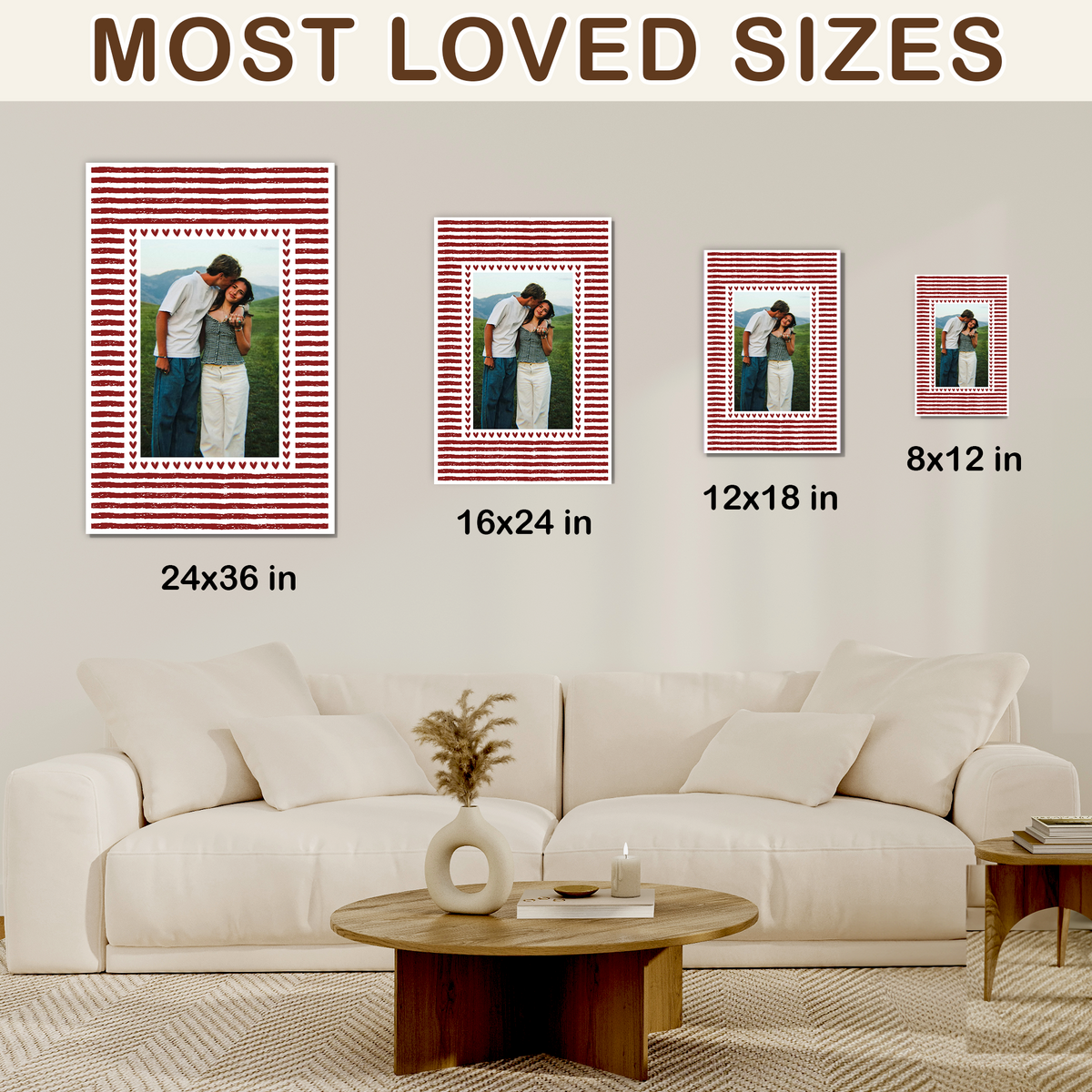 Custom Canvas Prints - Personalized Wall Art for Couples