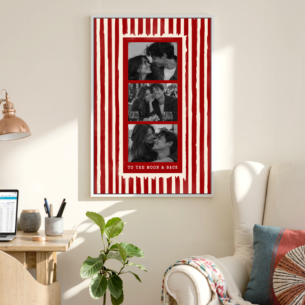 To The Moon & Back - Personalized Canvas Prints - Photos to Canvas Art