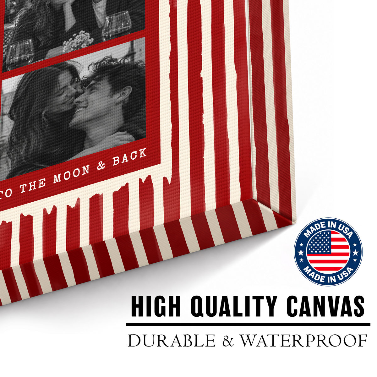 To The Moon & Back - Personalized Canvas Prints - Photos to Canvas Art