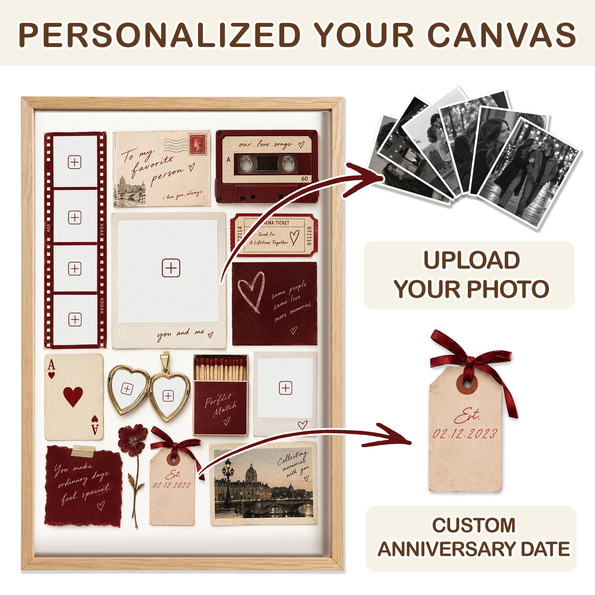 Personalized Canvas Art - Love Canvas Art