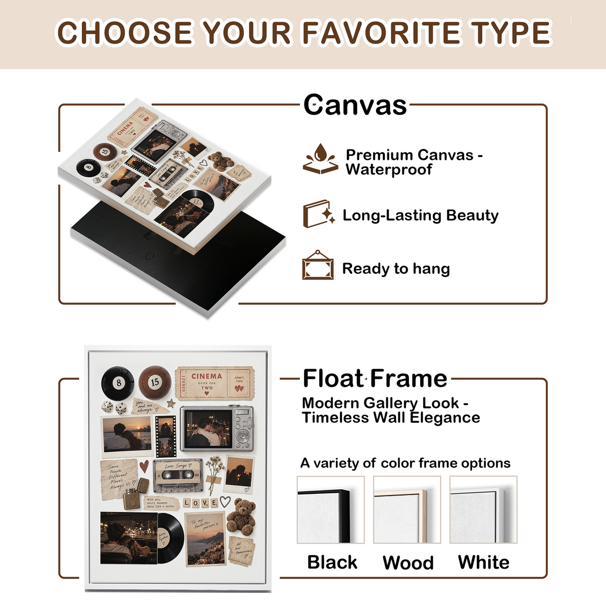 Personalized Canvas Pictures - Canvas Framed Photos